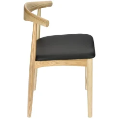 Krzesło Codo insp. Elbow Chair naturalny/czarny drewniane