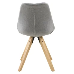 Krzesło Dima light grey tapicerowane