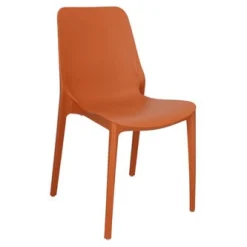 Krzesło Ginevra terracotta z tworzywa