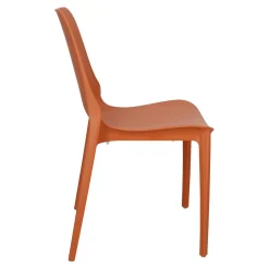 Krzesło Ginevra terracotta z tworzywa