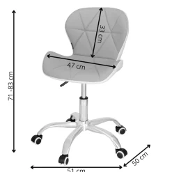 Krzesło obrotowe biurowe ergonomiczny fotel na kółkach
