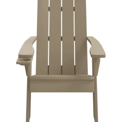 Krzesło ogrodowe Adirondack jasnobrązowe 75x88,5x89,5cm