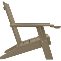 Krzesło ogrodowe Adirondack jasnobrązowe 75x88,5x89,5cm