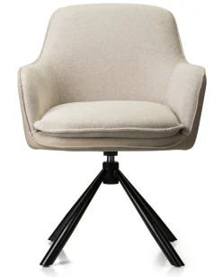 Krzesło tapicerowane Ciano kremowe z auto powrotem 62x63,5x89,5 cm