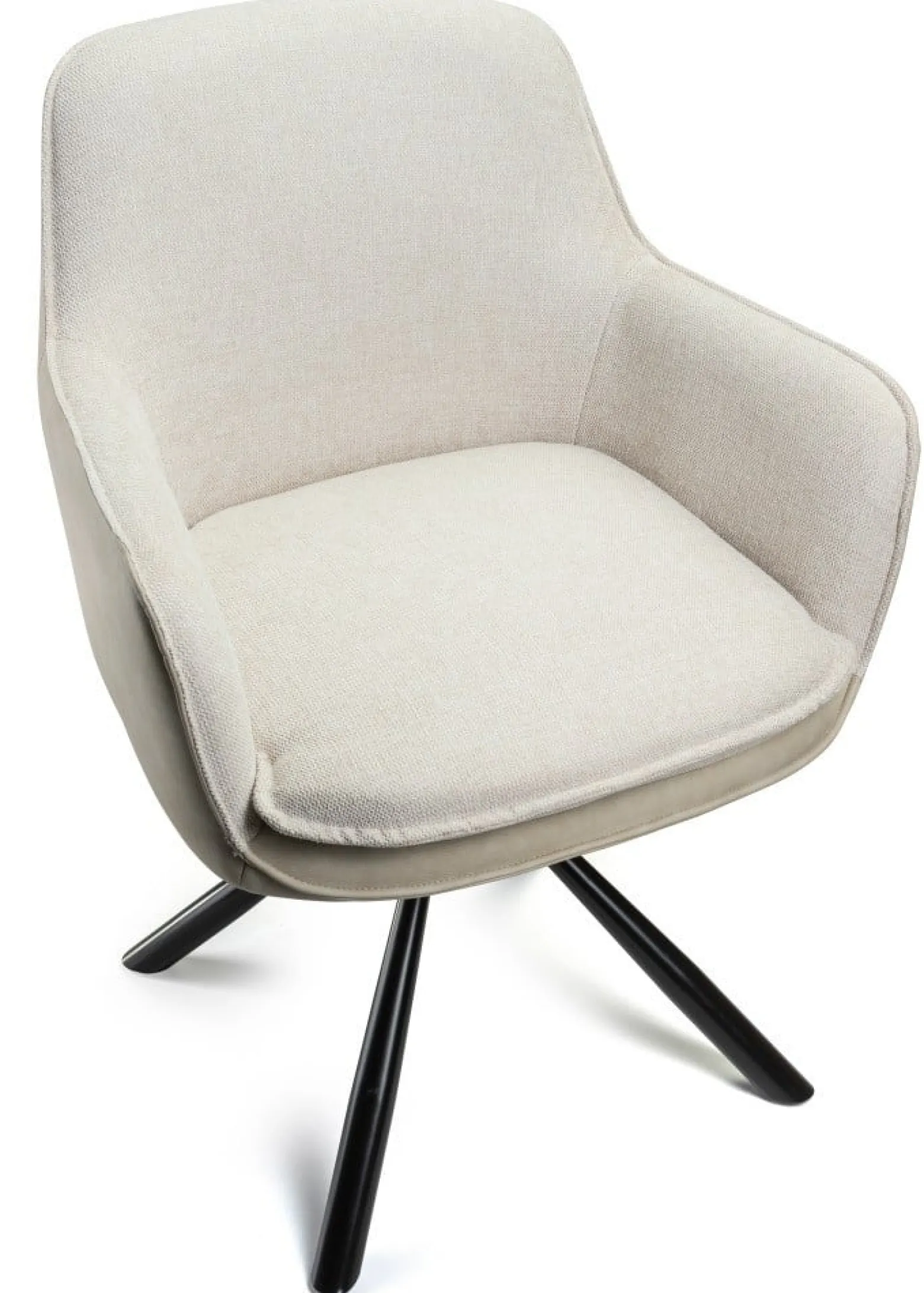 Krzesło tapicerowane Ciano kremowe z auto powrotem 62x63,5x89,5 cm