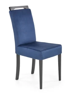 Krzesło tapicerowane CLARION 2 VELVET granatowe