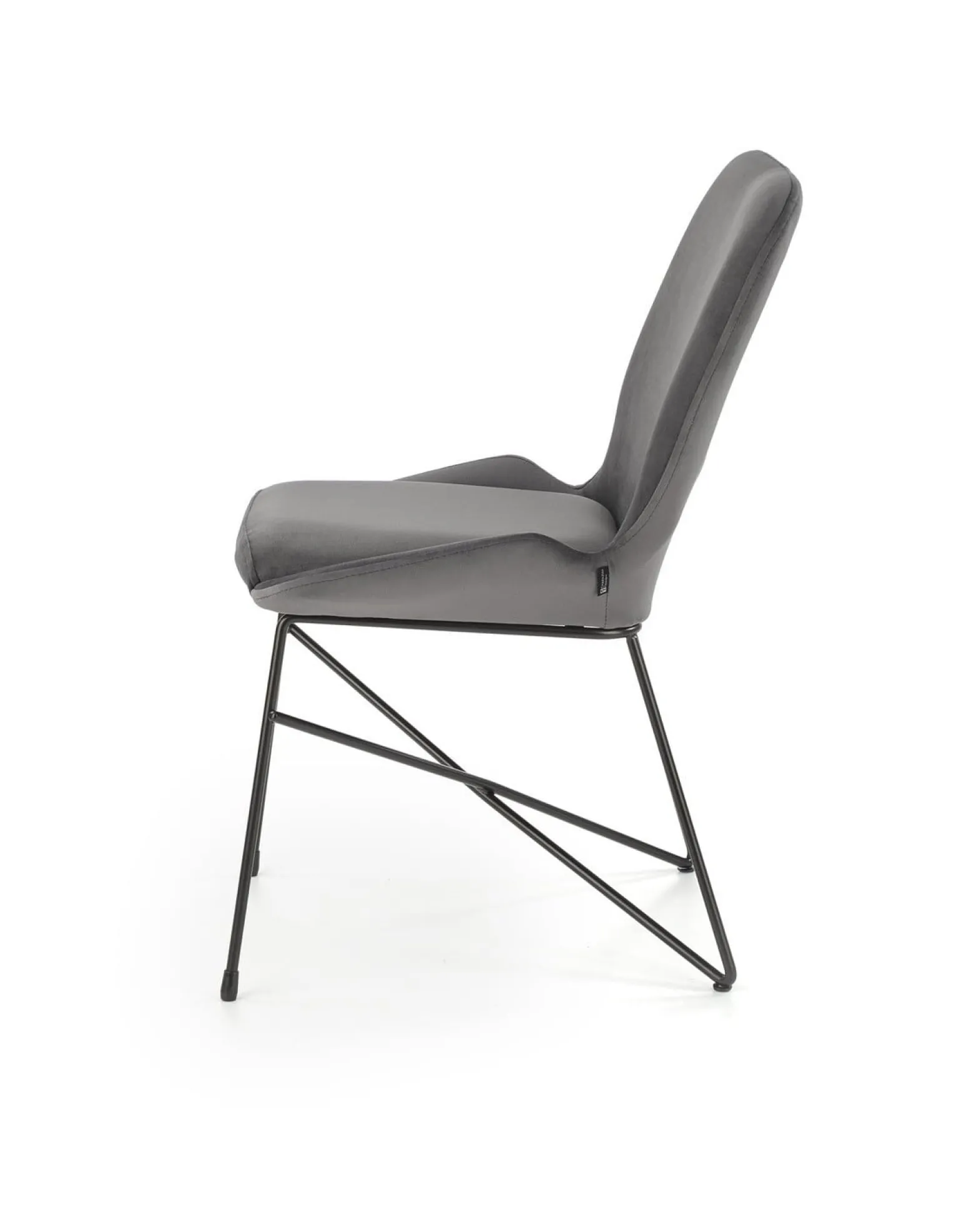 Krzesło tapicerowane K454 VELVET ciemnozielone