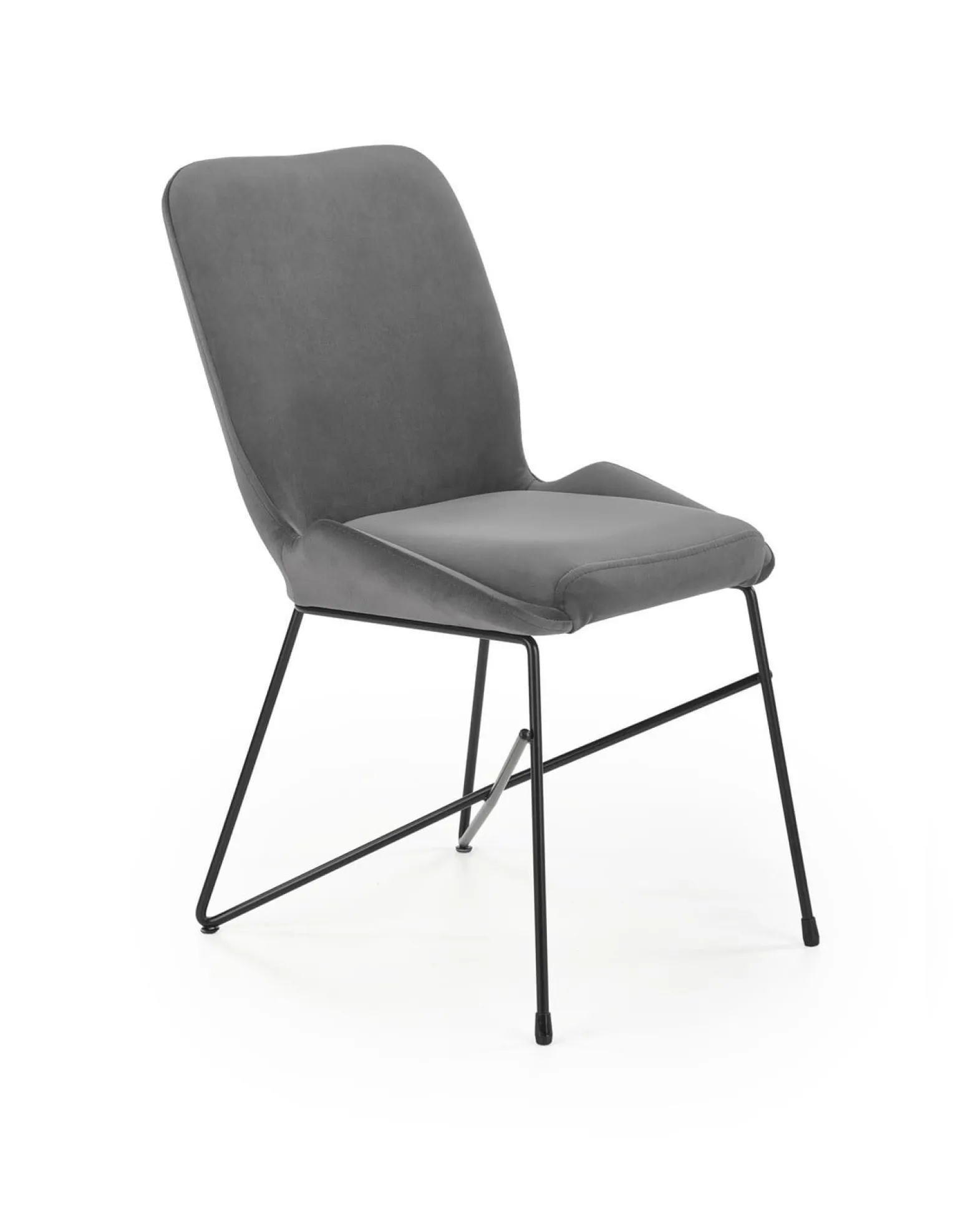 Krzesło tapicerowane K454 VELVET ciemnozielone