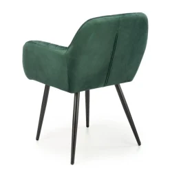 Krzesło tapicerowane K429 VELVET ciemnozielone