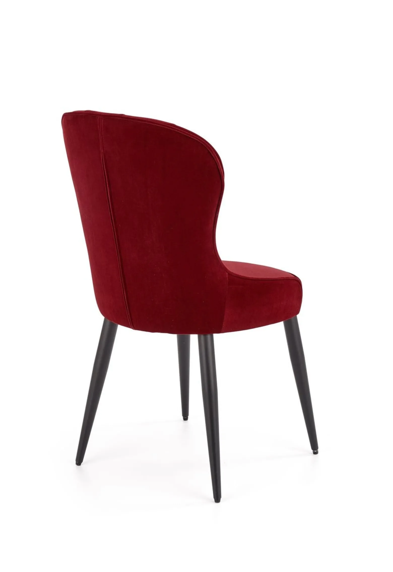 Krzesło tapicerowane K366 VELVET bordowe
