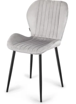 Krzesło tapicerowane MONTI VELVET GREY