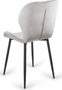 Krzesło tapicerowane MONTI VELVET GREY