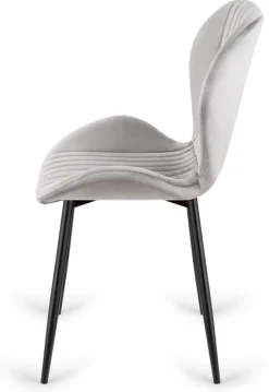 Krzesło tapicerowane MONTI VELVET GREY