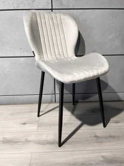 Krzesło tapicerowane MONTI VELVET GREY
