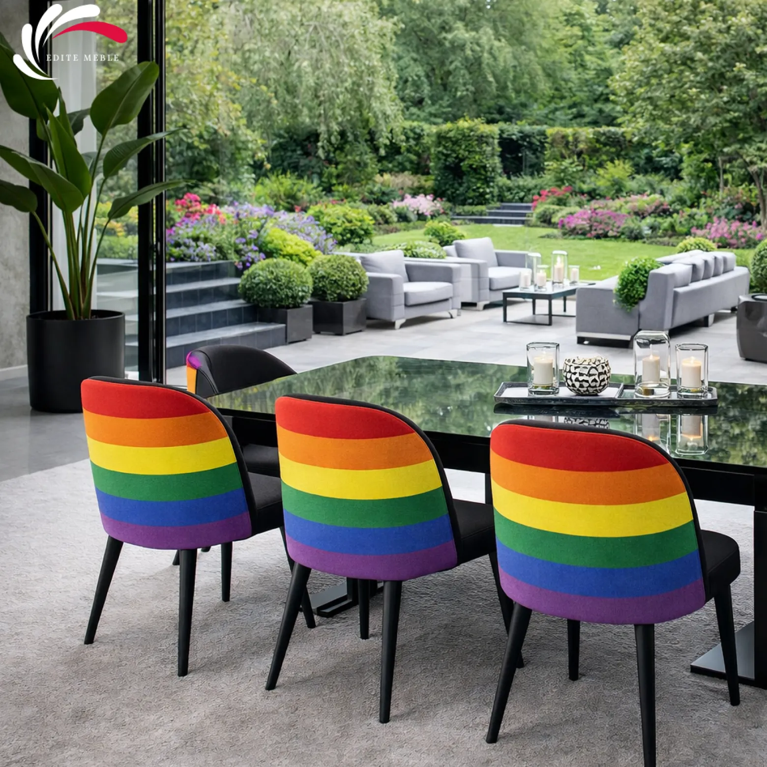 Krzesło Tapicerowane Premium KL-2 Rainbow