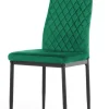 Krzesło tapicerowane VALVA CARO VELVET GREEN