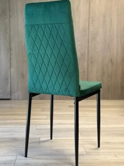 Krzesło tapicerowane VALVA CARO VELVET GREEN