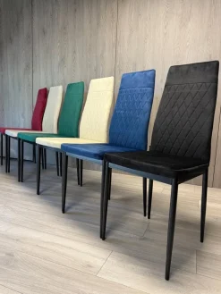 Krzesło tapicerowane VALVA CARO VELVET GREEN