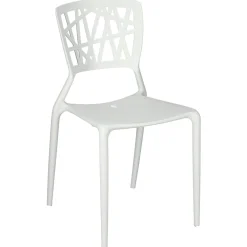 KRZESŁO Z POLIPROPYLENU Bush białe insp. Viento Chair