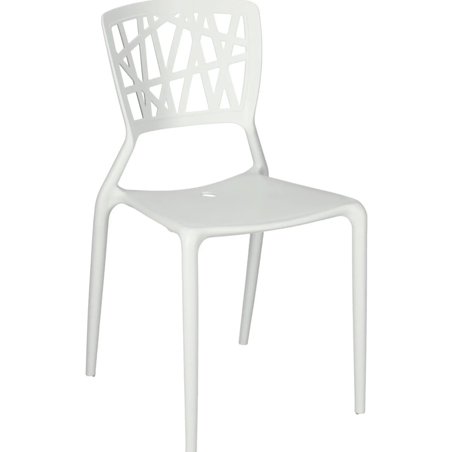 KRZESŁO Z POLIPROPYLENU Bush białe insp. Viento Chair