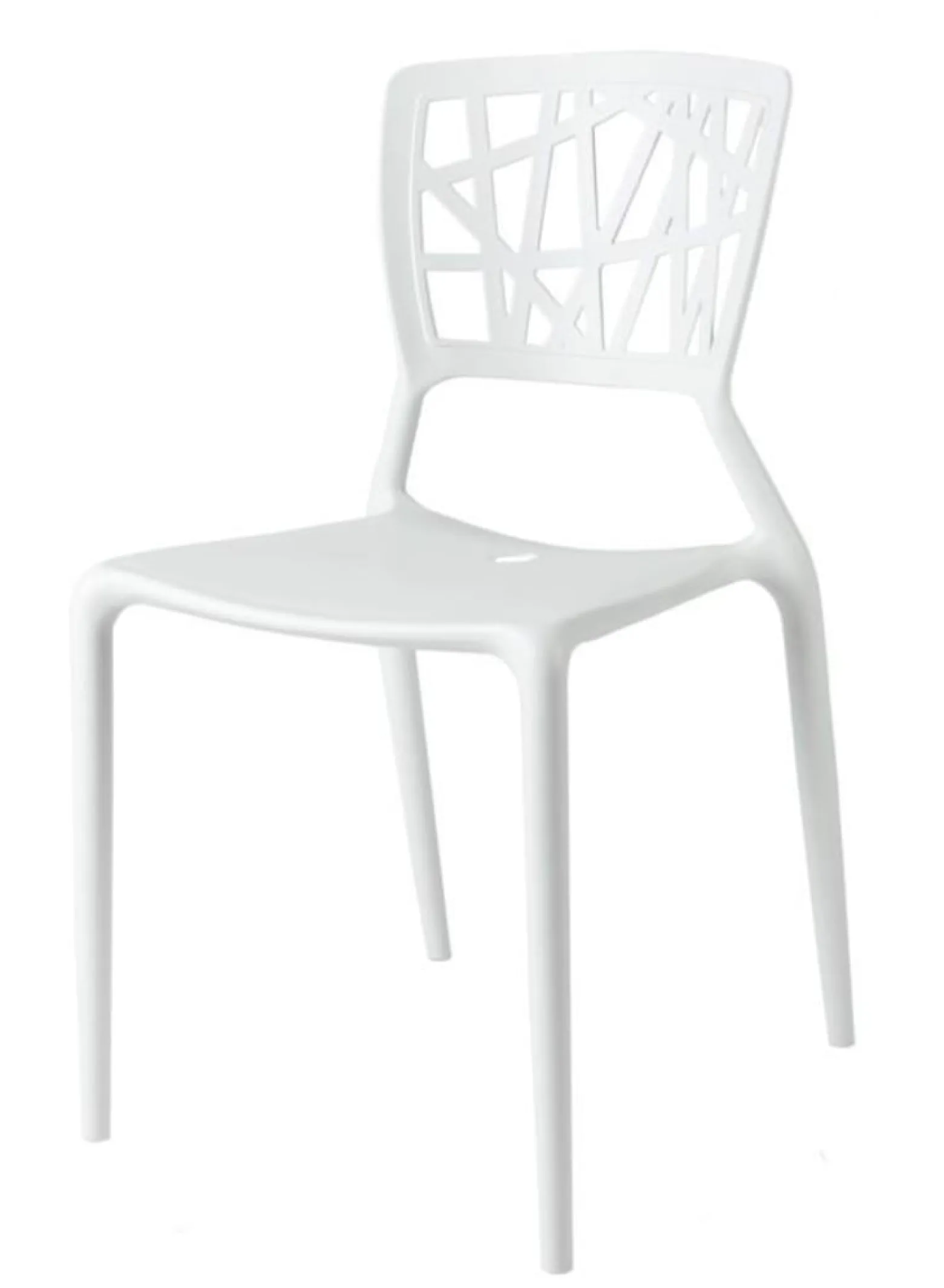 KRZESŁO Z POLIPROPYLENU Bush białe insp. Viento Chair
