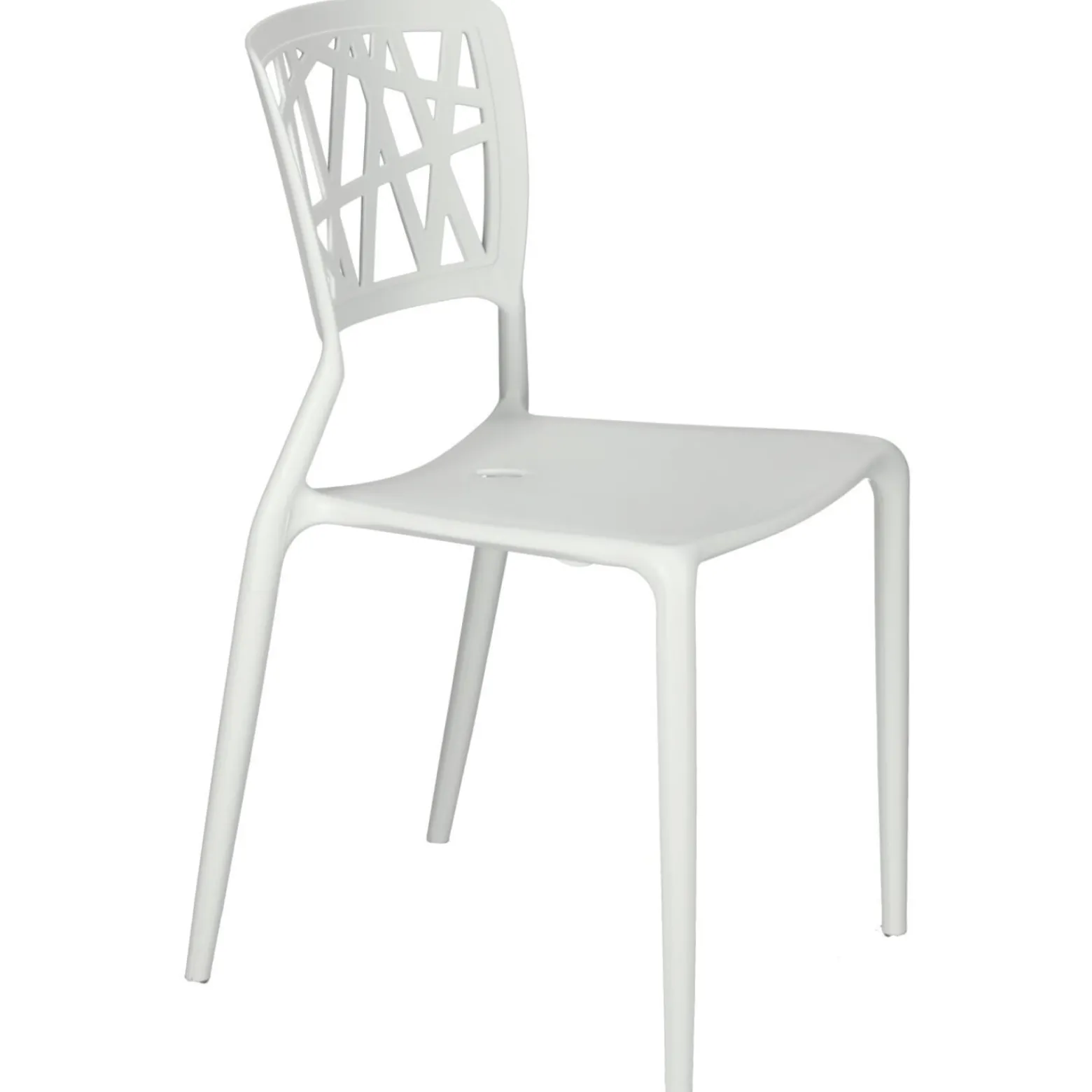 KRZESŁO Z POLIPROPYLENU Bush białe insp. Viento Chair