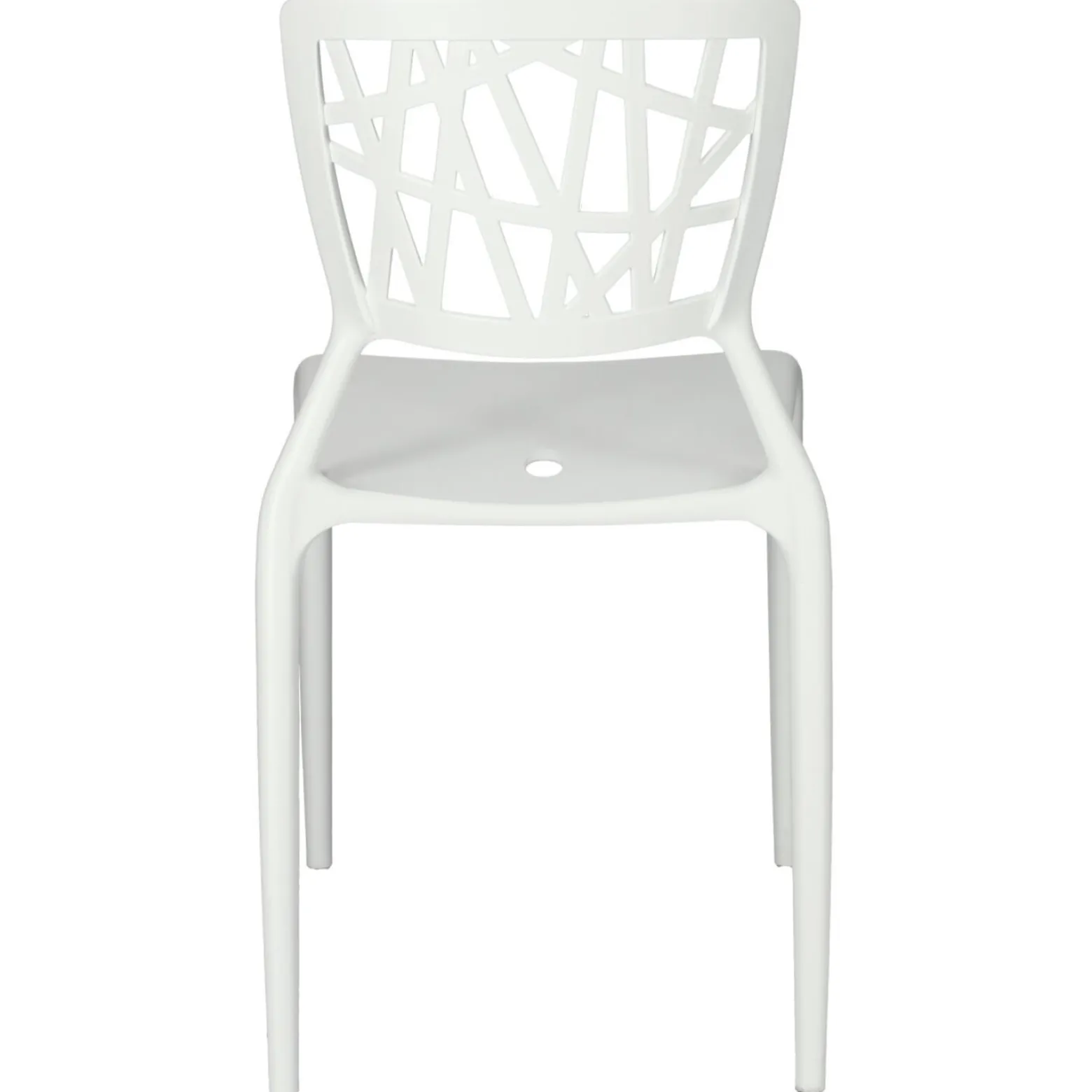 KRZESŁO Z POLIPROPYLENU Bush białe insp. Viento Chair