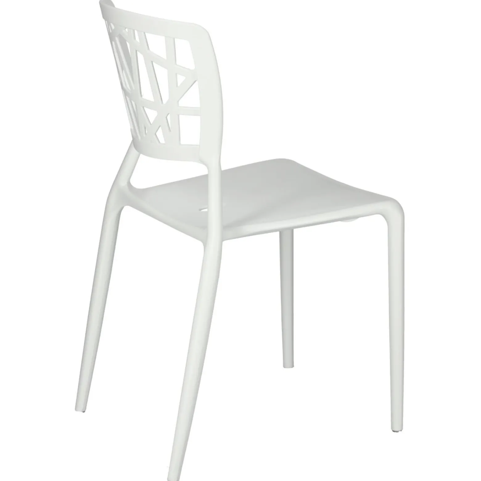 KRZESŁO Z POLIPROPYLENU Bush białe insp. Viento Chair