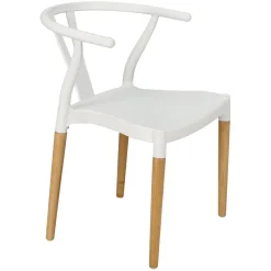 KRZESŁO Z TWORZYWA I DREWNA Wicker PP Simplet ins. WISHBONE