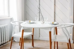 KRZESŁO Z TWORZYWA I DREWNA Wicker PP Simplet ins. WISHBONE