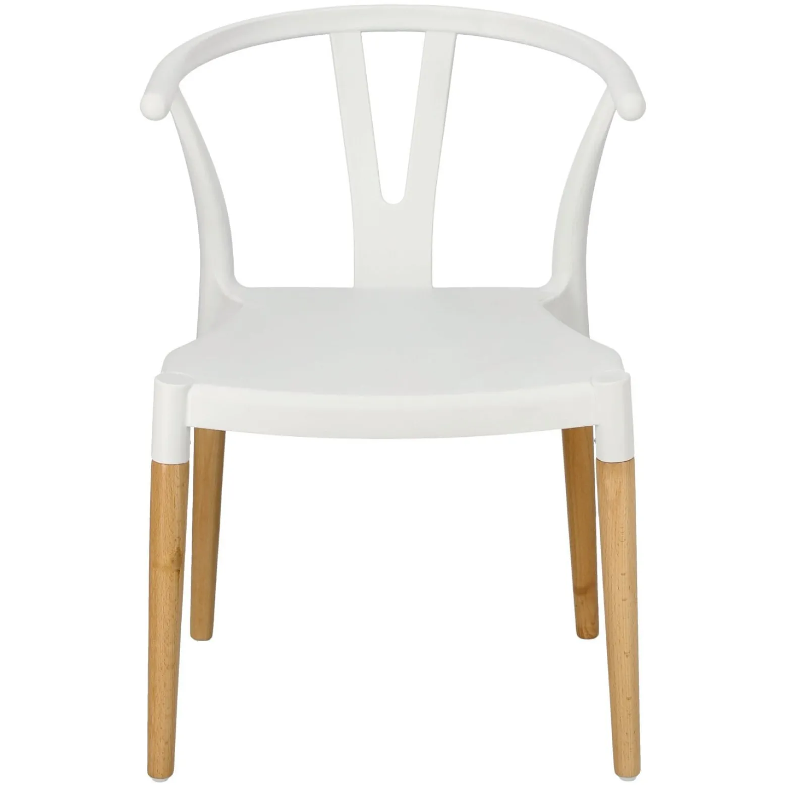 KRZESŁO Z TWORZYWA I DREWNA Wicker PP Simplet ins. WISHBONE