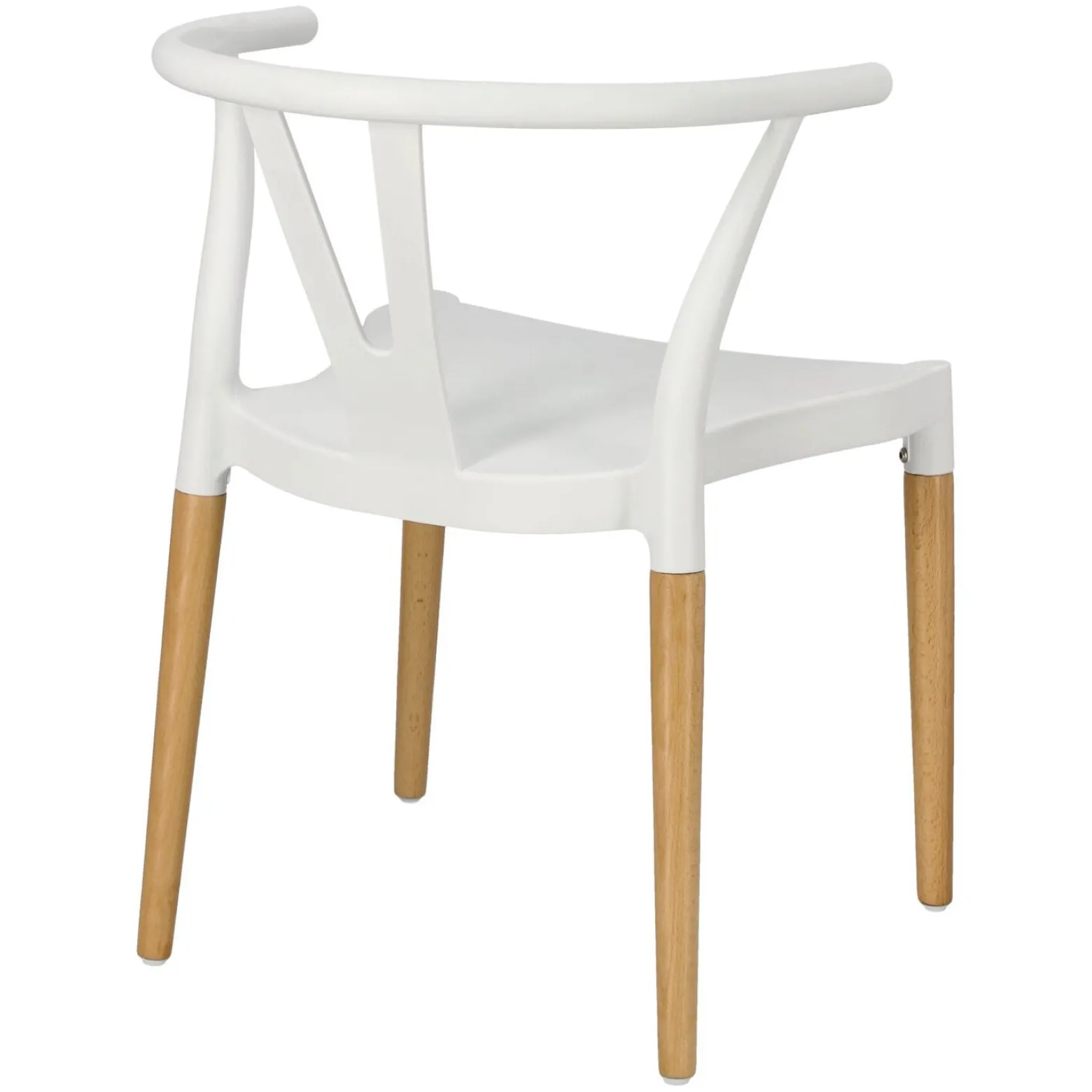 KRZESŁO Z TWORZYWA I DREWNA Wicker PP Simplet ins. WISHBONE