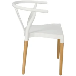 KRZESŁO Z TWORZYWA I DREWNA Wicker PP Simplet ins. WISHBONE