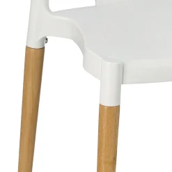 KRZESŁO Z TWORZYWA I DREWNA Wicker PP Simplet ins. WISHBONE