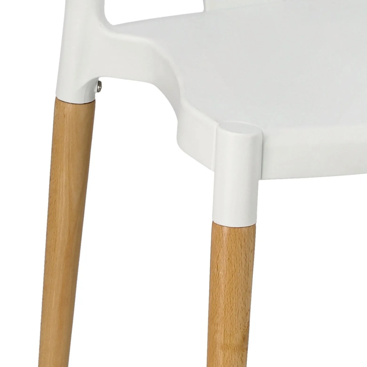 KRZESŁO Z TWORZYWA I DREWNA Wicker PP Simplet ins. WISHBONE