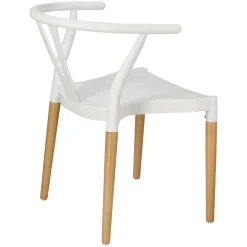 KRZESŁO Z TWORZYWA I DREWNA Wicker PP Simplet ins. WISHBONE