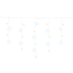 Kurtyna świetlna 500 led girlanda lampki zew. 24 m biały ciepły