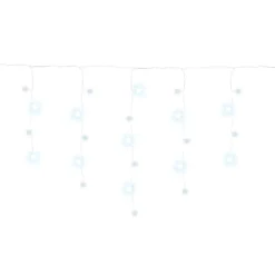 Kurtyna świetlna 300 led girlanda lampki zew. 15,5m biały zimny