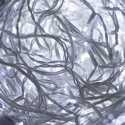 Kurtyna świetlna 300 led girlanda lampki zew. 15,5m biały zimny