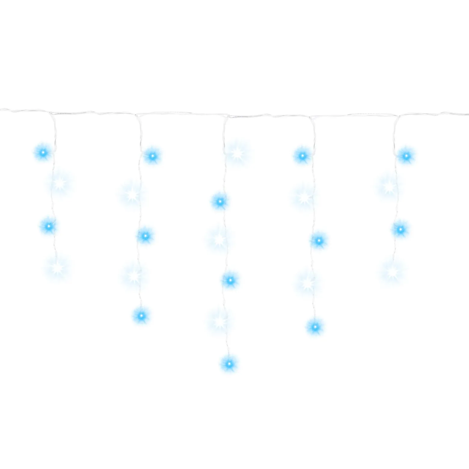 Kurtyna świetlna 500 led girlanda lampki zew sople niebieski
