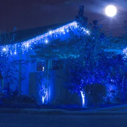 Kurtyna świetlna 500 led girlanda lampki zew sople niebieski