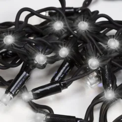 Kurtyna świetlna zewnętrzna PRO 500 Led lampki sople 25m pilot, zimny biały