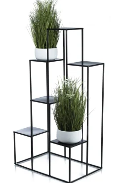 Kwietnik metalowy KASKADA na 6 kwiatów 110 cm LOFT