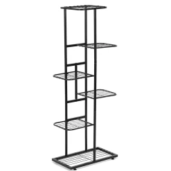 Kwietnik metalowy, pionowy z 6 półkami loftowy stojak na rośliny 106 cm