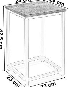 Kwietnik biały ARBEN CRAFT 40 cm