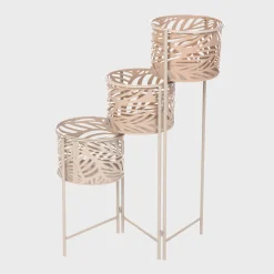 Kwietnik FLOERO z ażurowymi donicami 64x24x75 cm HOMLA
