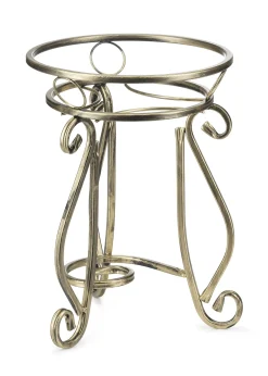 Kwietnik metalowy 37 cm Złoty Klasyczny do Salonu