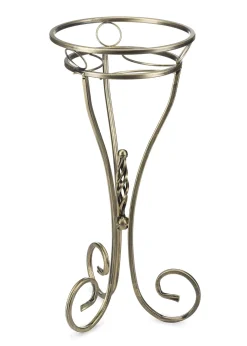 Kwietnik metalowy Shane złoty 28x60 cm Dekoracja salonu