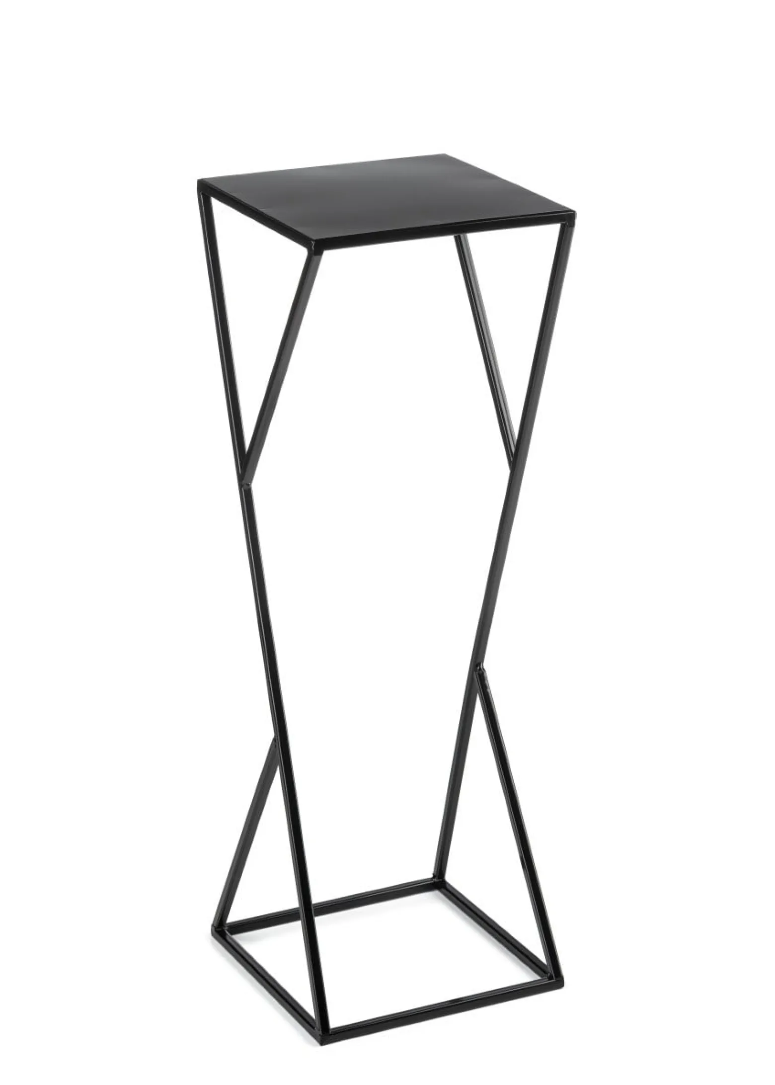 Kwietnik nowoczesny LOFT czarny 70 cm metalowy