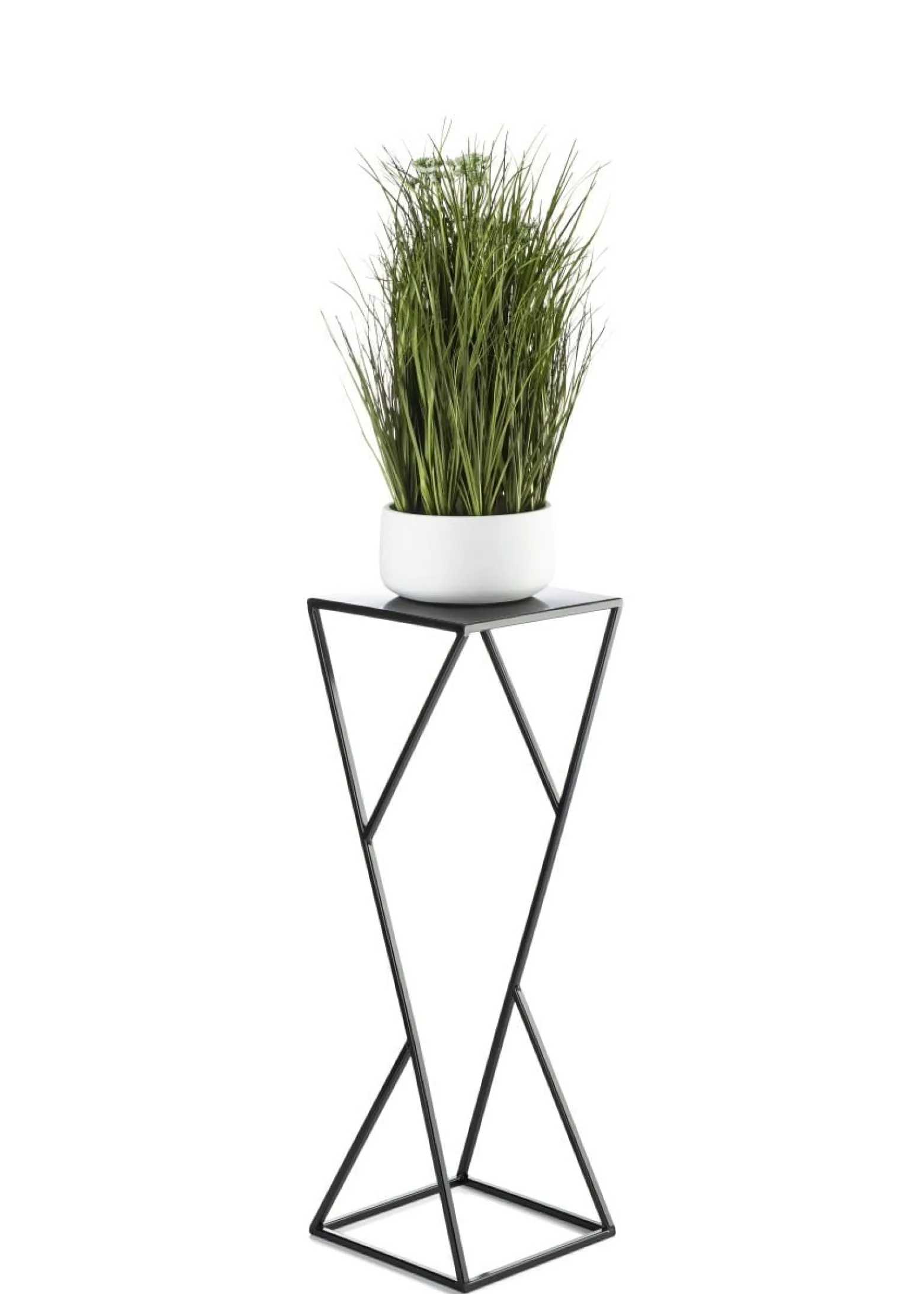 Kwietnik nowoczesny LOFT czarny 70 cm metalowy